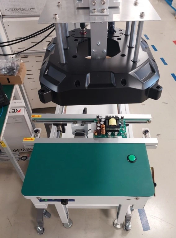 SMT pick-and-place machine placing components on PCB at SGS Technologies